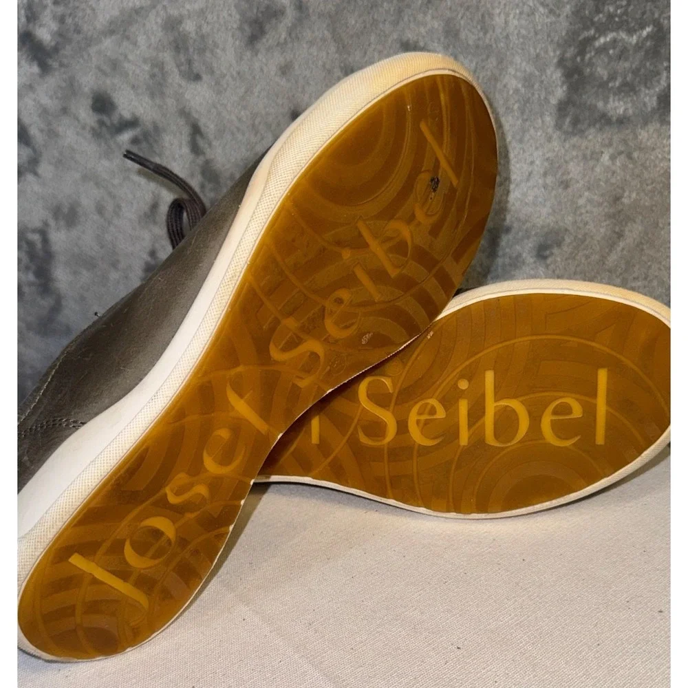 Josef Seibel Comfort Sneakers Minimalist Leather Lace Up Walking Shoes 38 sz 7